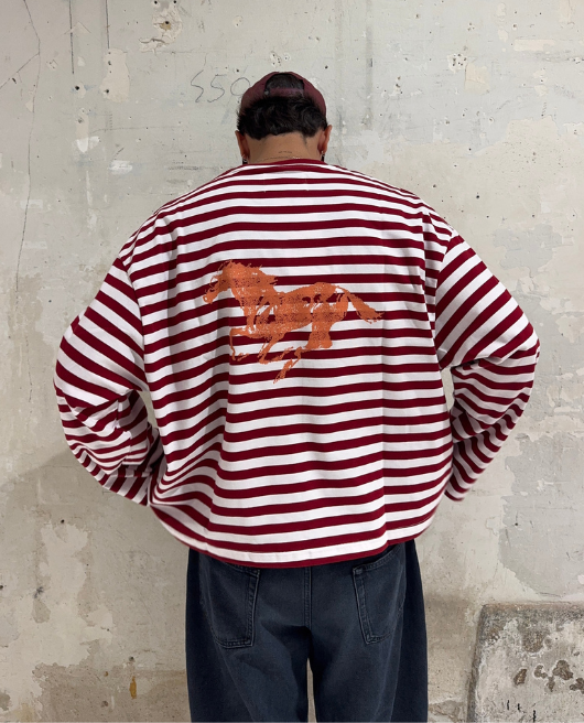 STIPES RED LONGSLEEVE