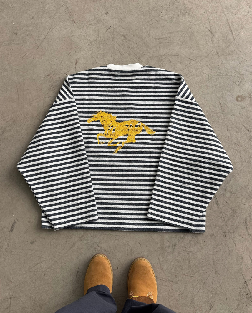 GOLDEN STRIPES CREWNECK