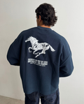 RUNAWAY NAVY CREWNECK