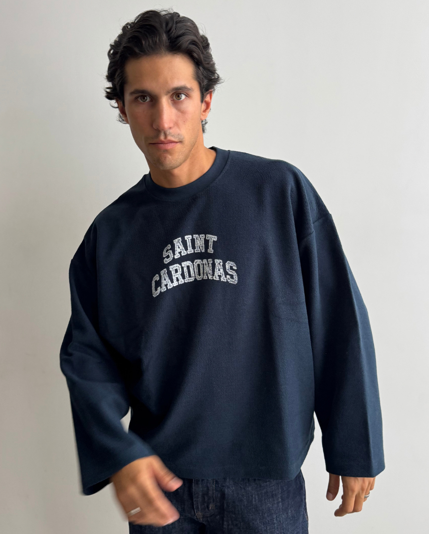 RUNAWAY NAVY CREWNECK
