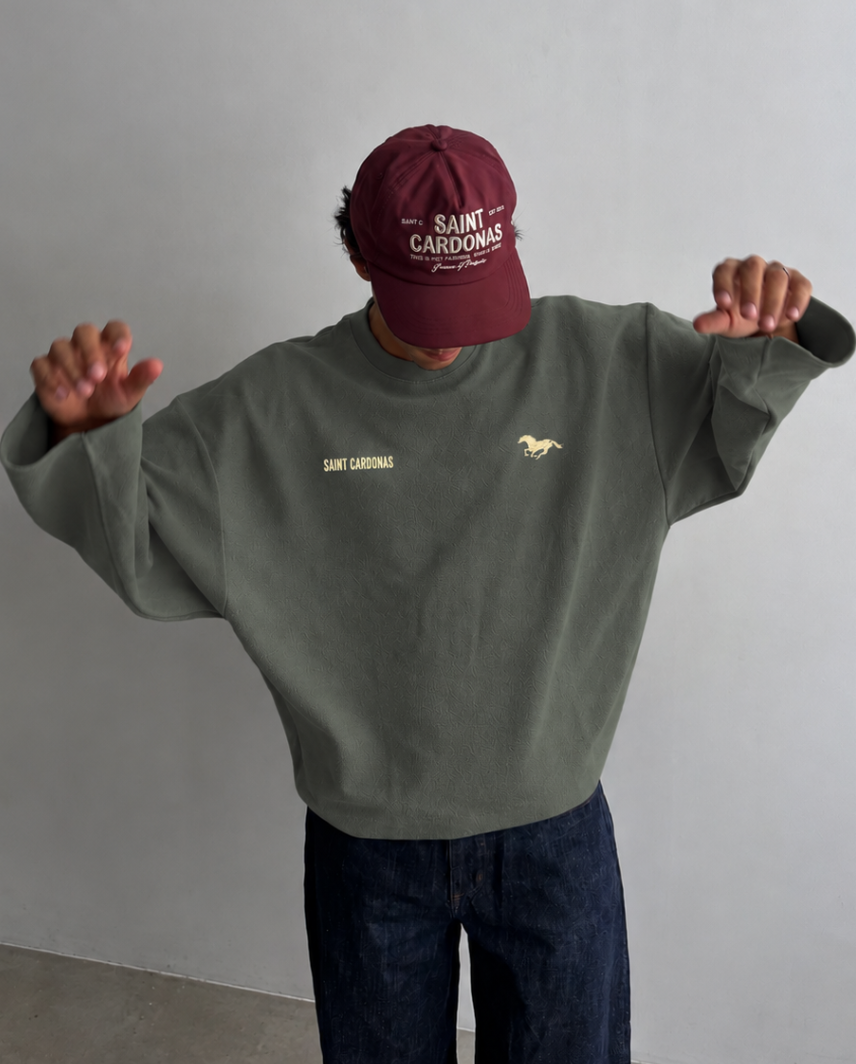 MAISON OLIVE CREWNECK