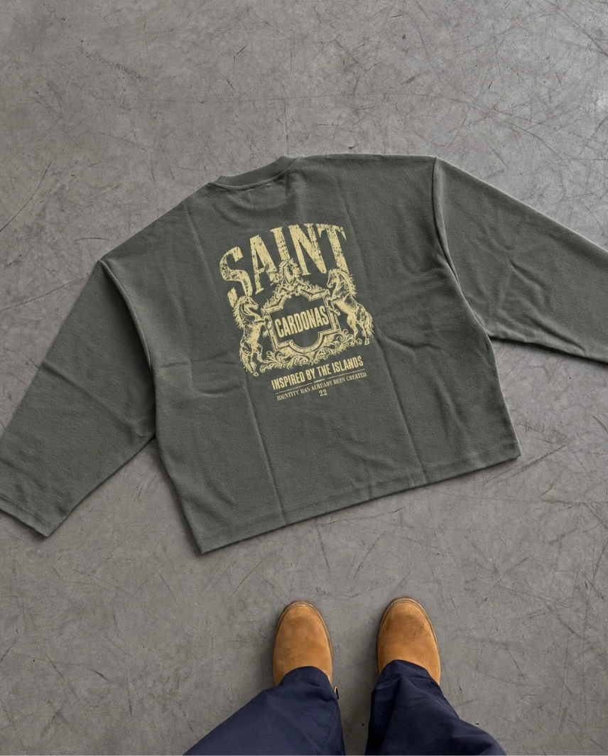 MAISON OLIVE CREWNECK