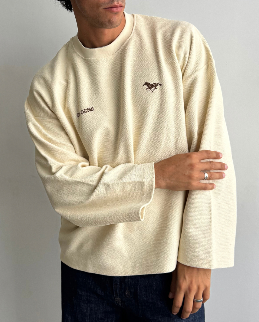 MAISON CREAM CREWNECK