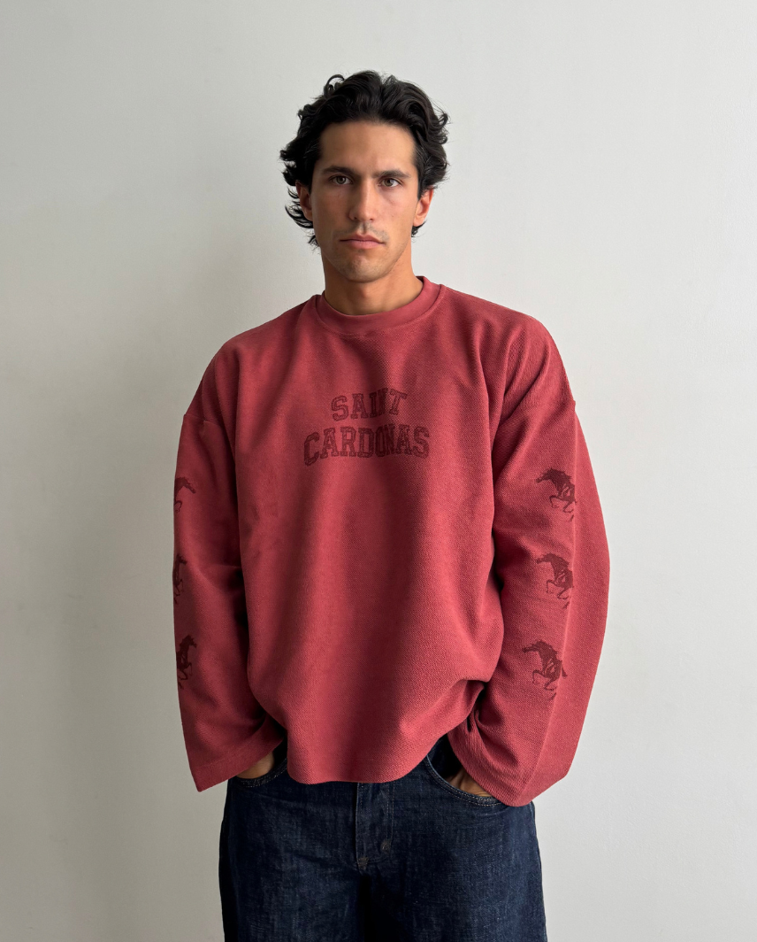 CREW RED DUST CREWNECK