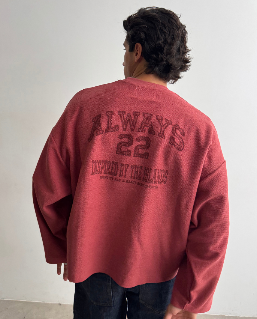 CREW RED DUST CREWNECK