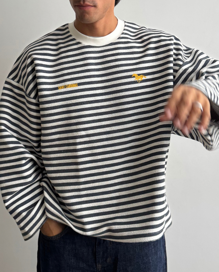 GOLDEN STRIPES CREWNECK
