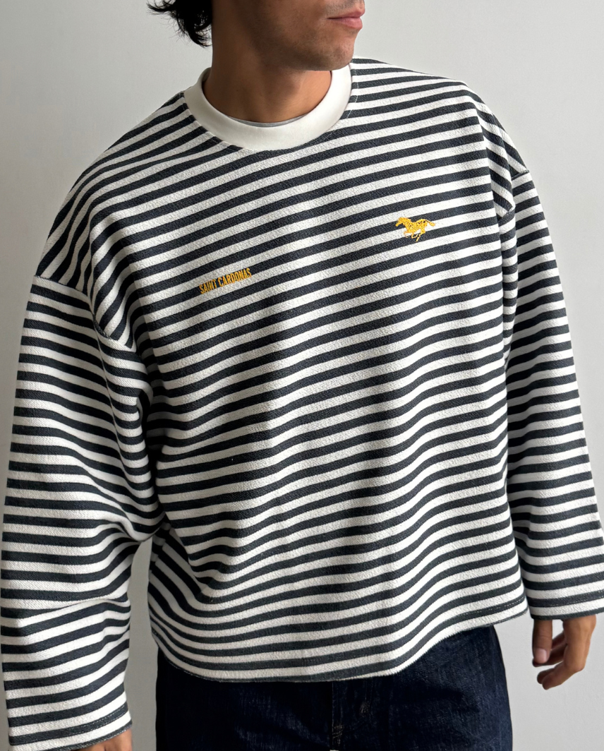 GOLDEN STRIPES CREWNECK
